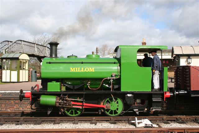 Millom on a Down Yard train shortly after a repaint