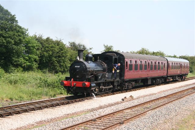 Beattie 30587 on a 2006 demonstration train in the Up Yard