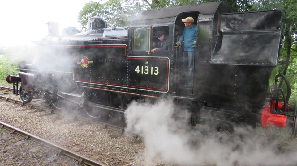 BR Ivatt Class 2MT 2-6-2T No. 41313 at the Isle of Wight Steam Railway