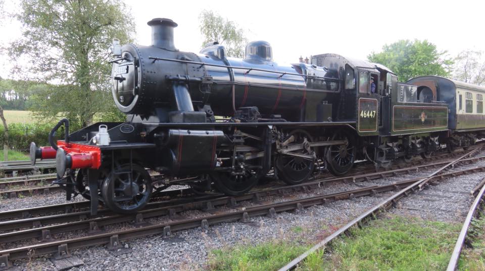 BR Ivatt Class 2MT 2-6-0 No. 46447 at the Isle of Wight Steam Railway
