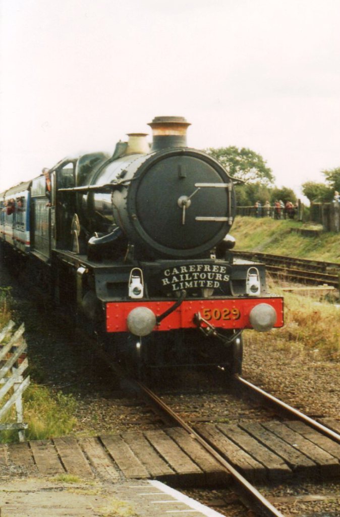 No. 5029 Nunney Castle during the mainline visit in August 1992