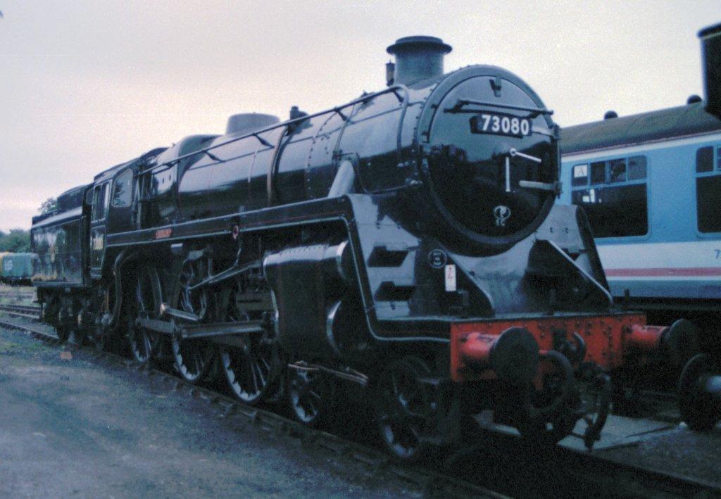 No. 73096 as No. 73080 Merlin in Quainton's Up Yard