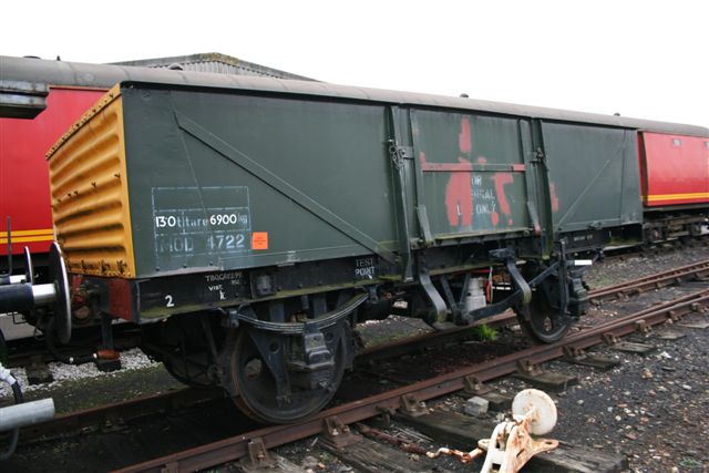 Army Open Wagon stabled in Up Yard