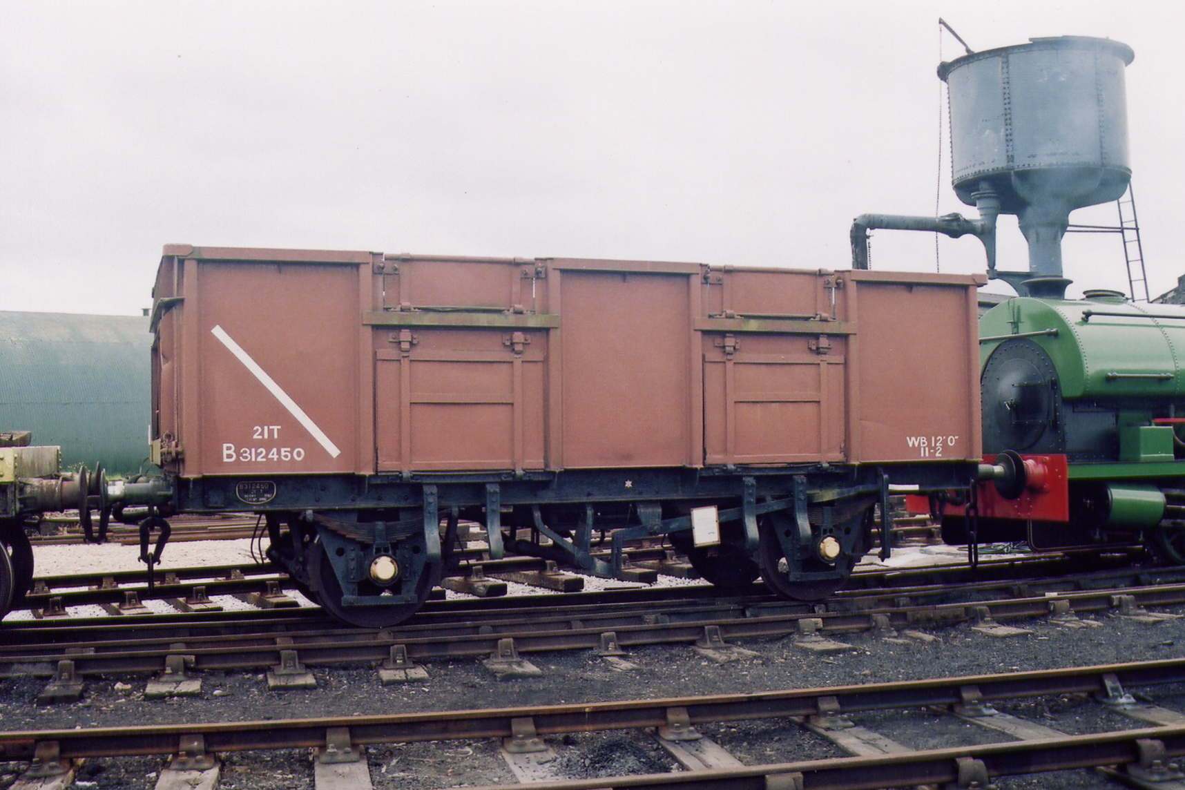 Repainted B312450 in Down Yard