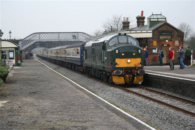 37411 hauling the Bard & Birch Railtour past the BRC