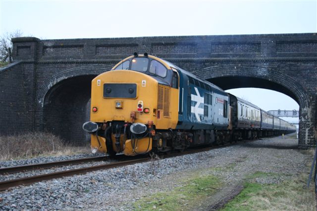 37425 tailing the Bard & Birch Railtour past the BRC