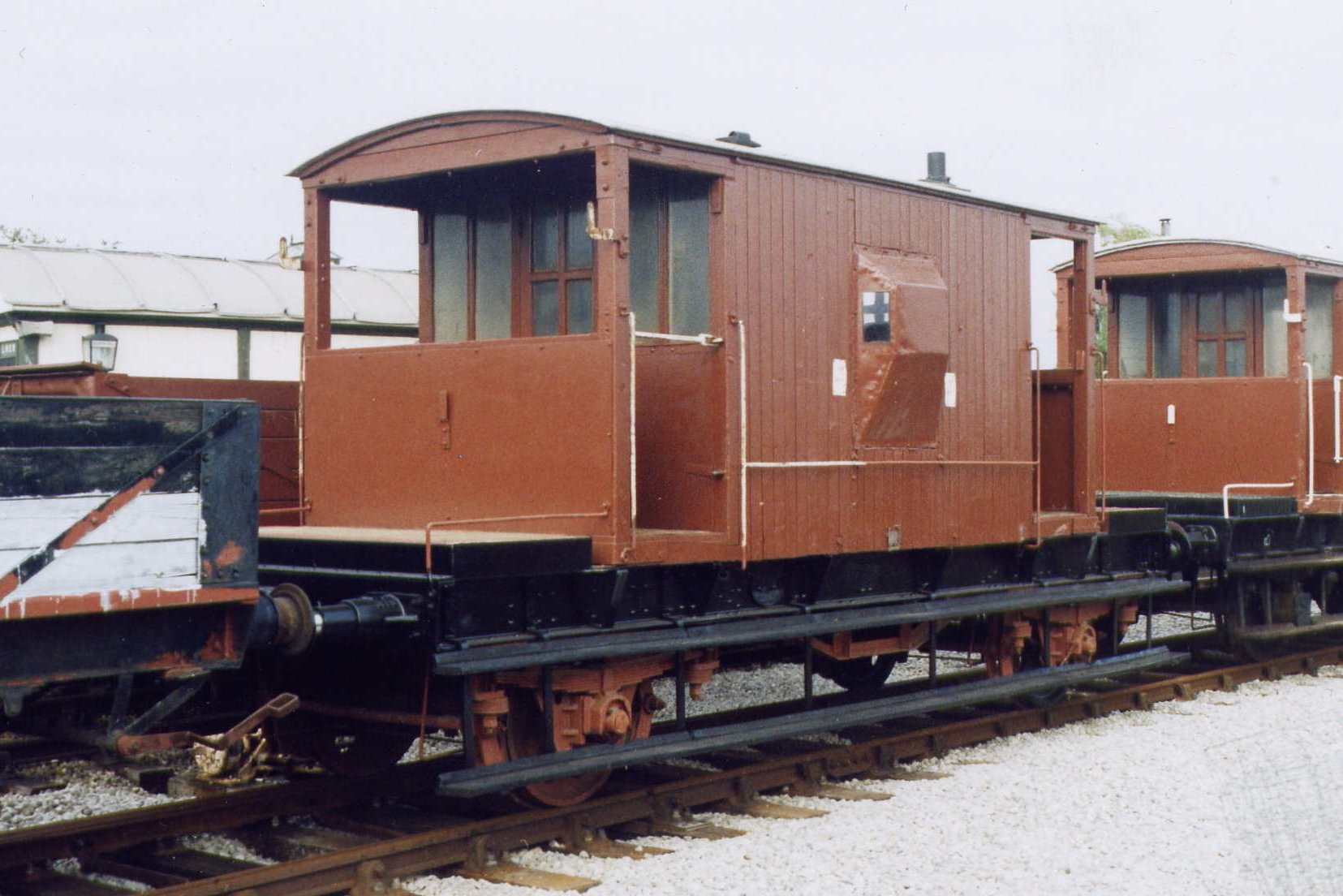 Stabled in Down Yard alongside similar brakevan B952510