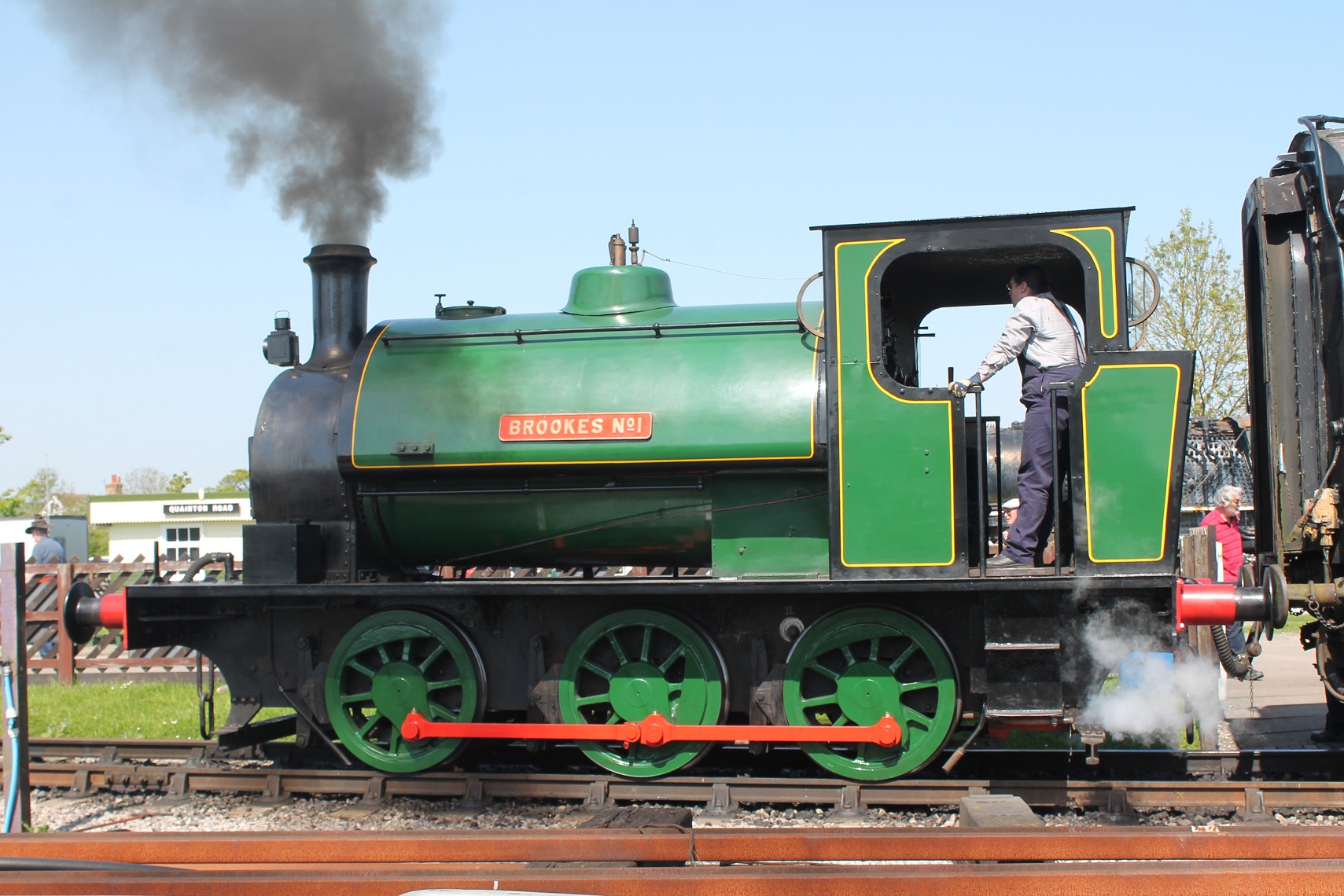 Brooks No. 1 in Quainton's Upyard during the May 2018 Steam Gala
