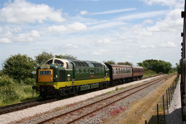 Deltic D9009 Alycidon at BRC on 22nd June 2008