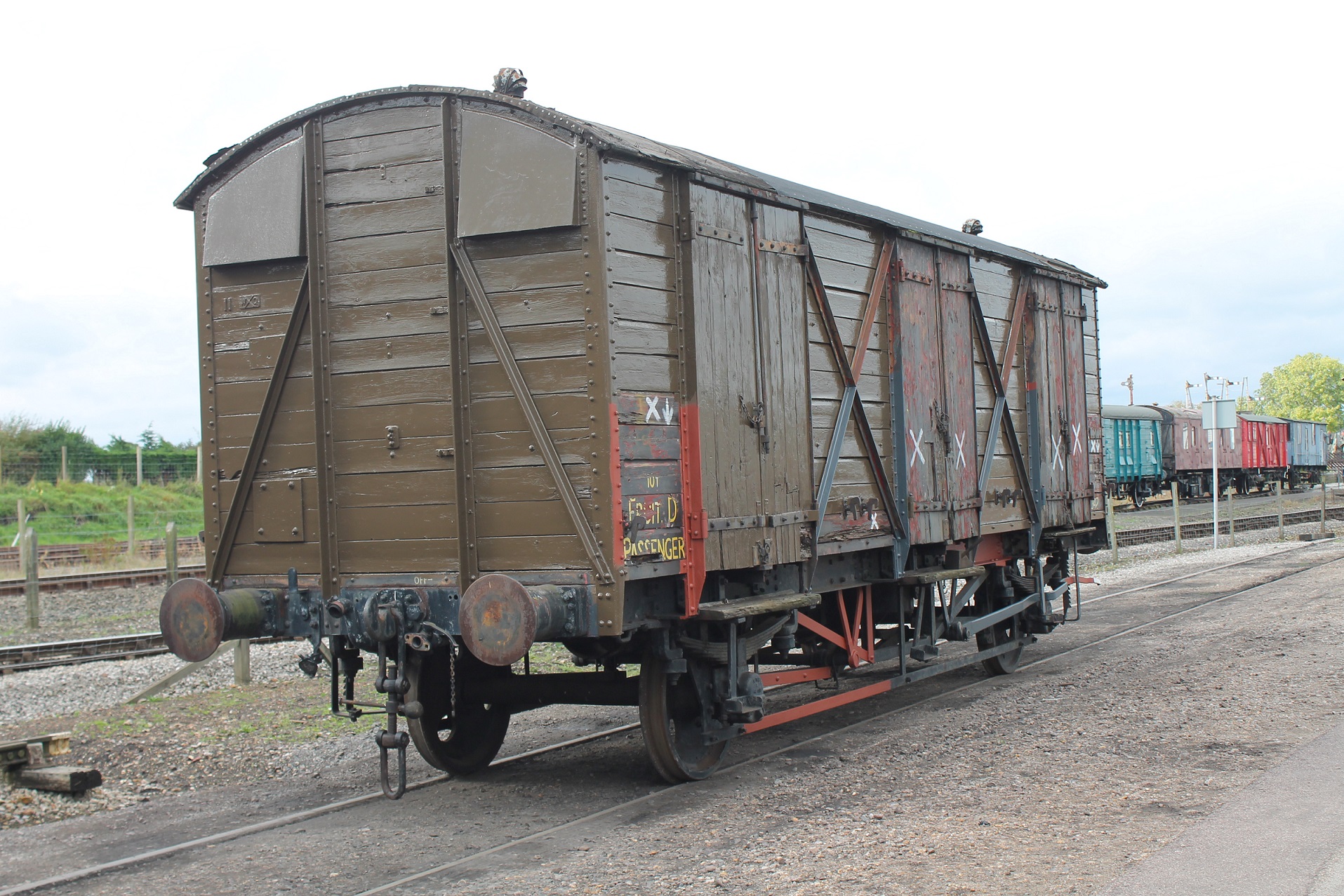 <I>Fruit D</i> Van stabled in Up Yard 11th October 2017 <I>Fruit D</i> Van stabled in Up Yard 11th October 2017