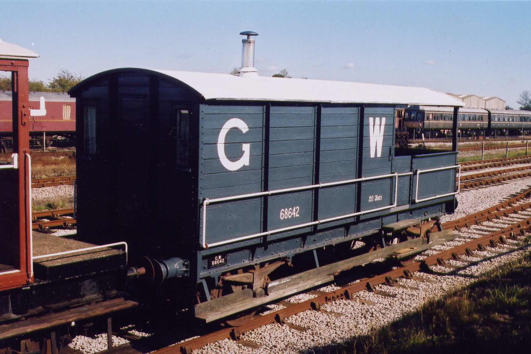 Toad Brake van in Down Yard siding