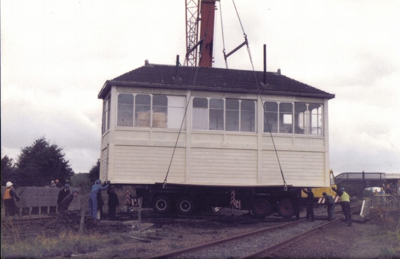 Harlington box being transfered from Up to Down Yard under Engineering possession of the British Rail line