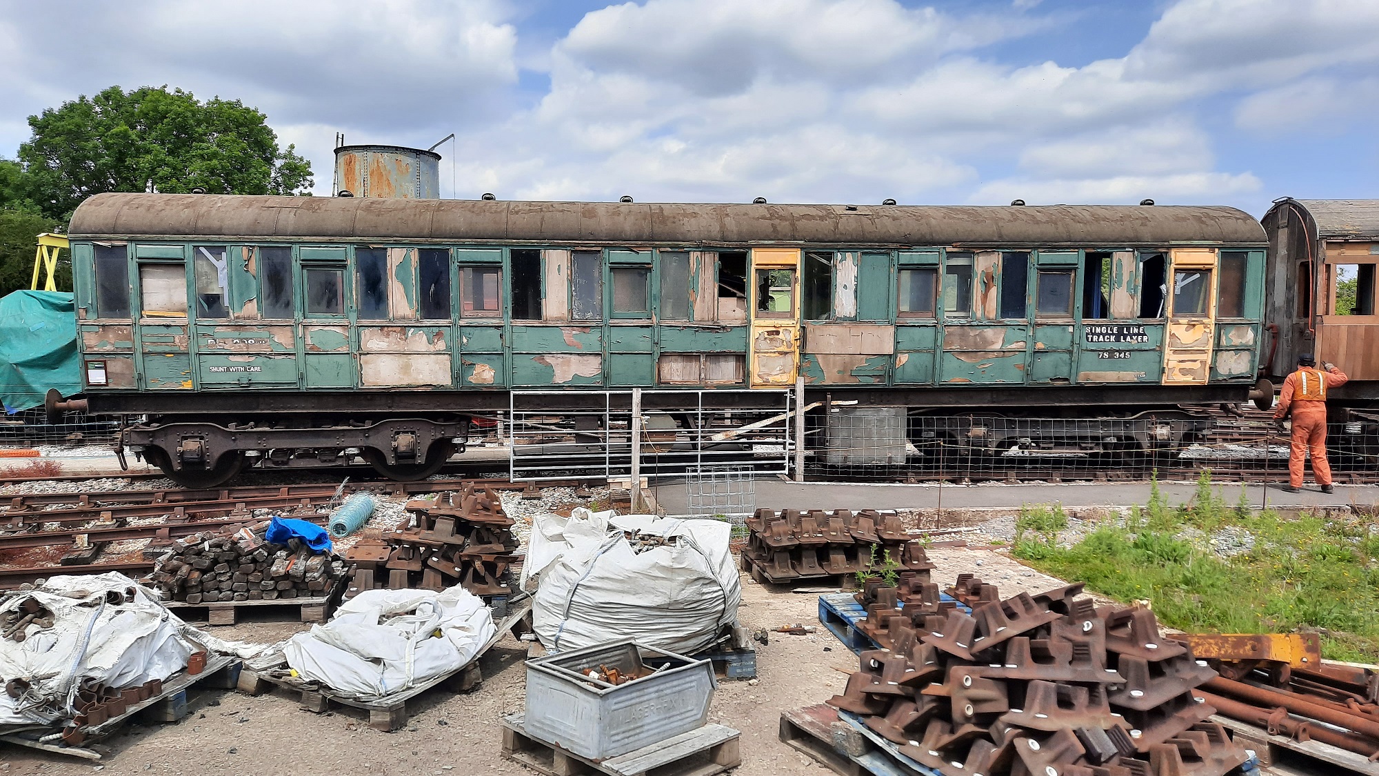 The LNER Suburban 3rd sees the light of day during Down Yard sjunt 2020