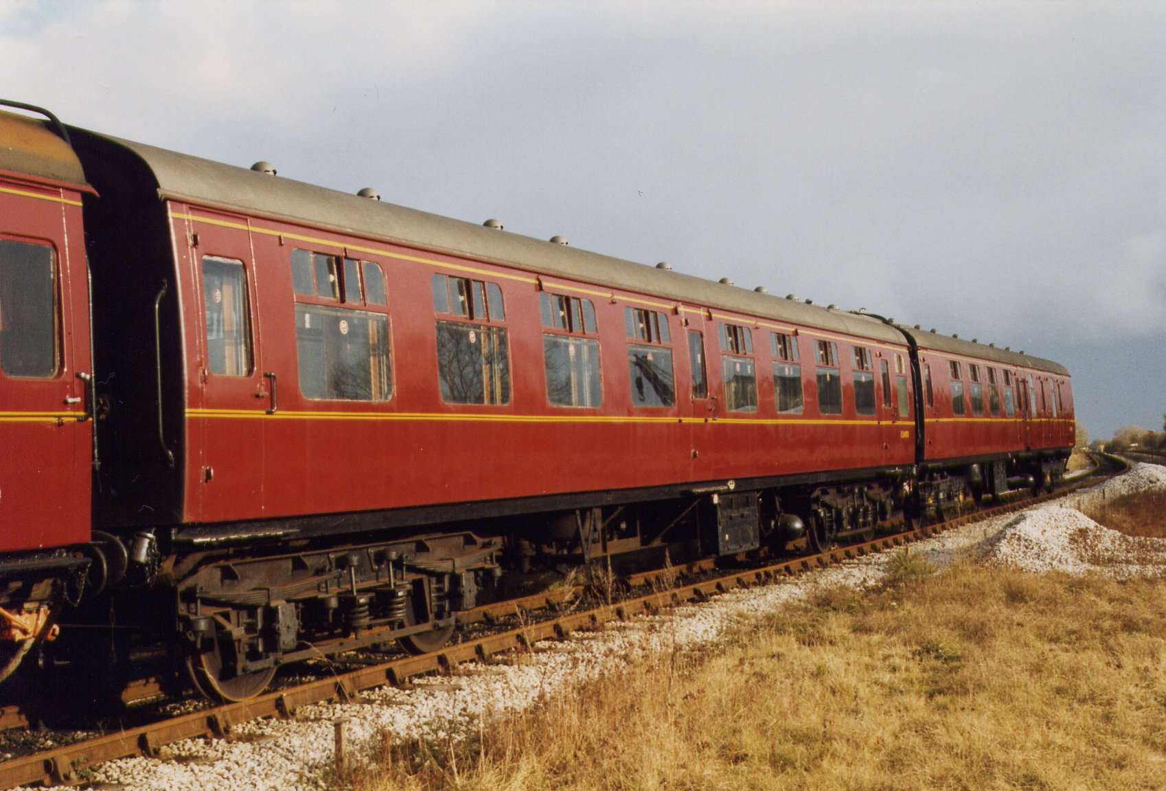 E24993 in the Up Yard turned out in maroon livery