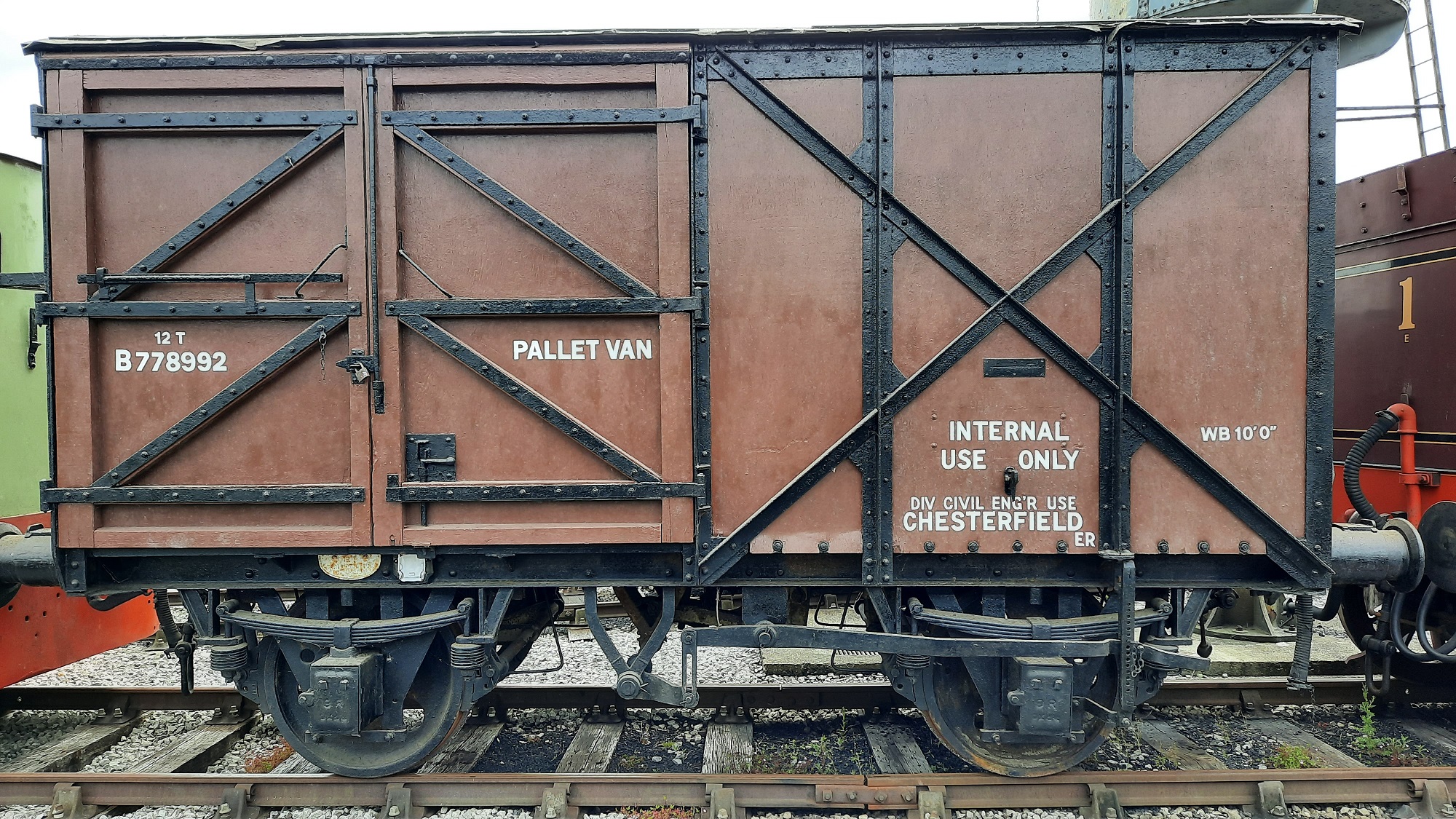 DB778992 in Down Yard at Quainton 2020 - Chesterfield side