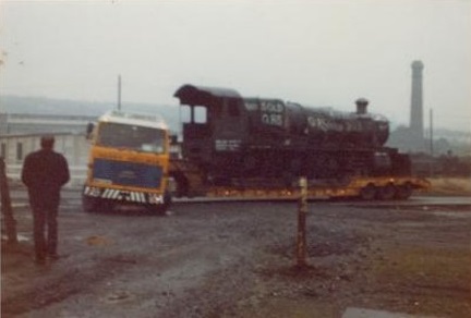 Wightwick Hall leaving Barry 8th January 1978