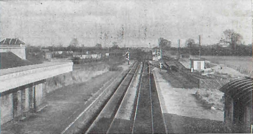 Taken on 26th March 1967 general view from the station looking towards Aylesbury