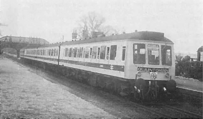 DMU two tone blue and white