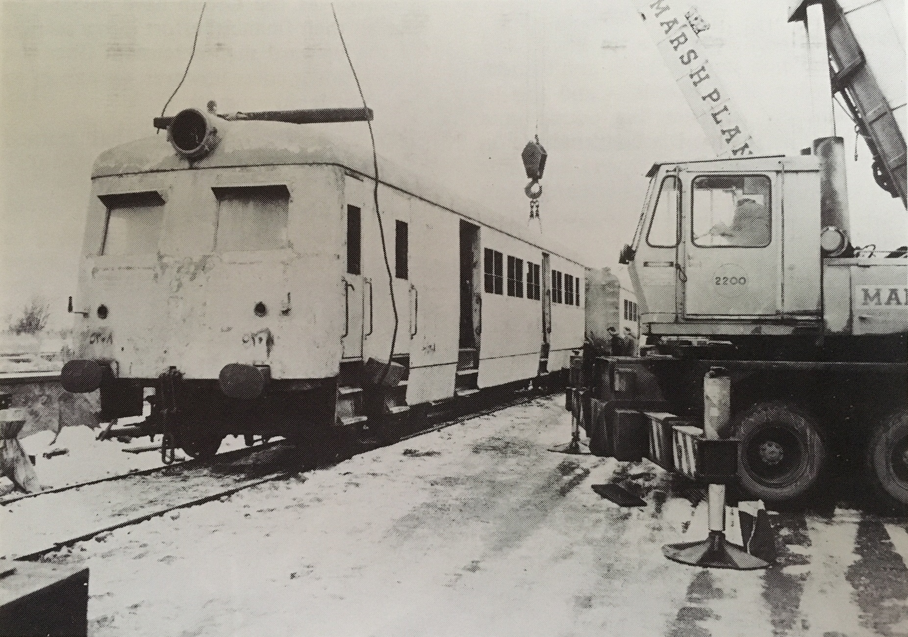 Unloading at Quainton - 18th January 1985