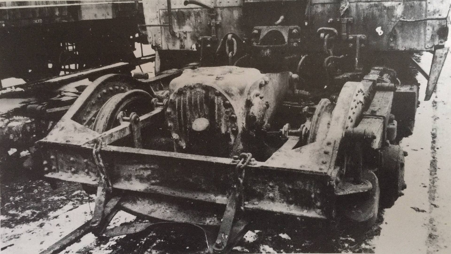 Power Car / Centre Car Articulated Bogie showing the final drive gearbox