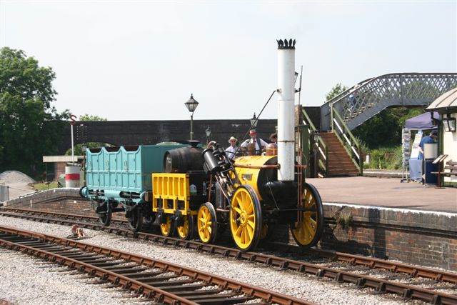 Rocket with demonstration train in Platform 3 at Quainton