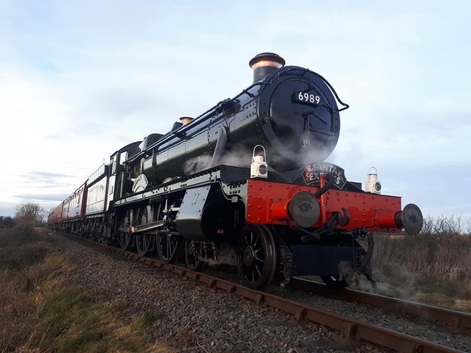 Wightwick Hall on the Santa Express at Shackerstone on the Battlefield line 7th December 2019