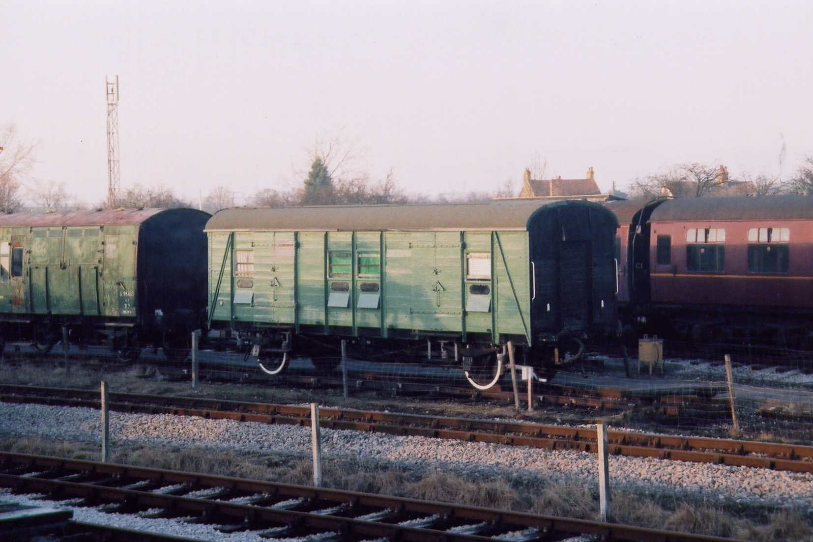 SR Passenger Luggage Van No. 1108 in Up Yard