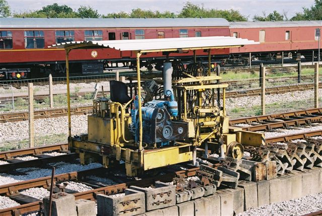 Ex-Ford Tamping Machine in Down Yard Track