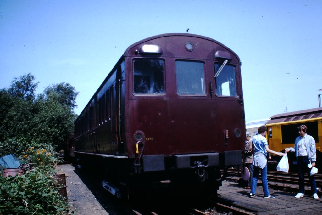 T Stock at the Acton Works Open Day in July 1983