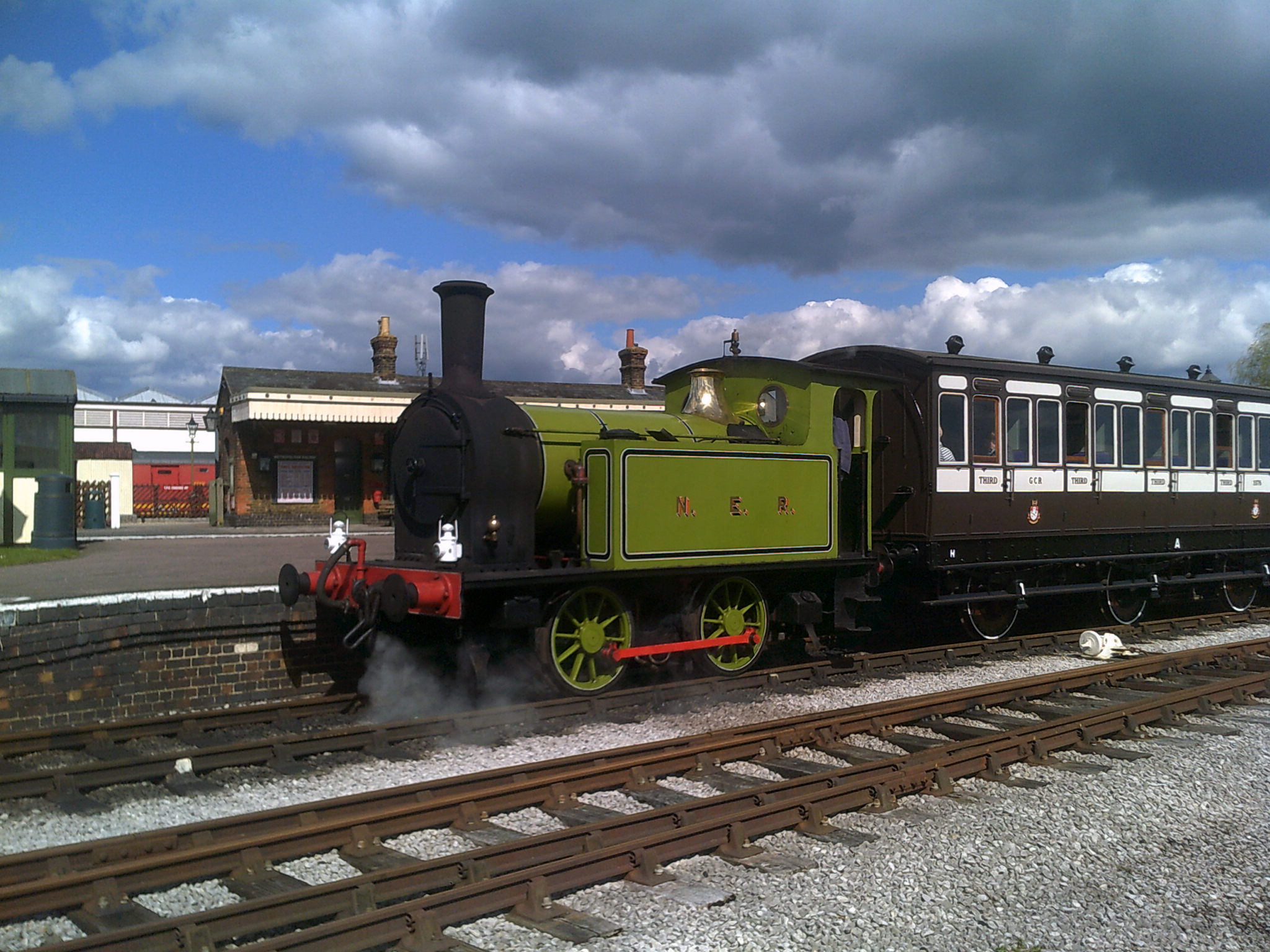 Y7 No. 1310 in Quainton's Downyard Platform 17th April 2016